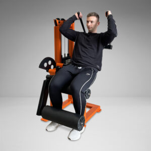Abdominal crunch gym machine for core strength training