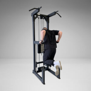 Assisted Chinning and Dipping Machines are the perfect way for anyone new trainees to build the required strength to chin or dip with their own body weight.