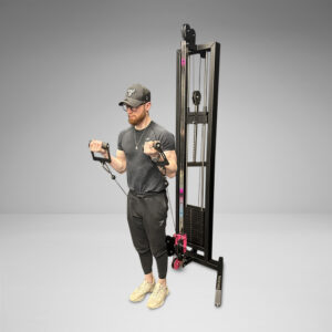 The Watson Dual Cable Adjustable Pulley has two swivel pulley housings running on a fully height adjustable cable column allowing you to work both arms/legs independently.