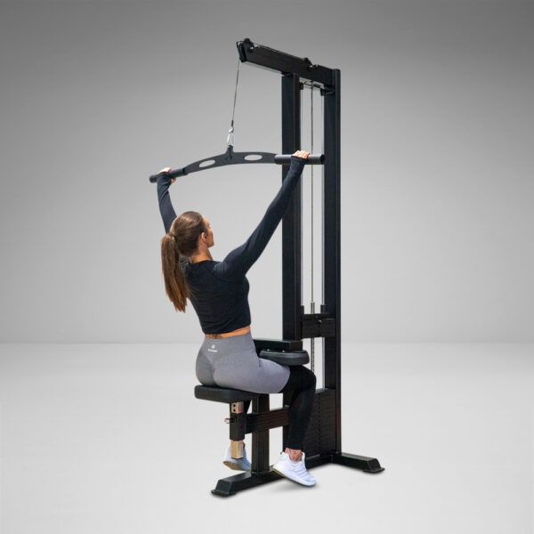 The Watson Single Stack Lat Pulldown is incredibly heavy duty and designed for years of abuse with the most intense workouts in the busiest gyms. High enough to give a full stretch for even the tallest users.