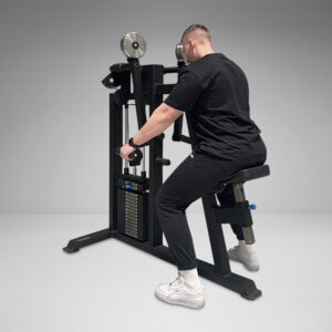 This small and compact single-stack machine is perfect for developing the Front and Medial Deltoid.