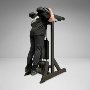 One of the best ways to add a huge amount of muscle to your calves is by performing heavy standing calf raises.