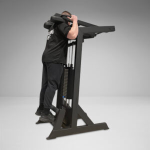 One of the best ways to add a huge amount of muscle to your calves is by performing heavy standing calf raises.