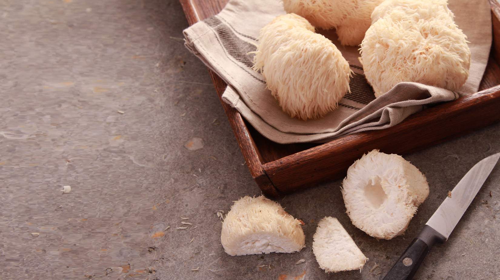 Lions Mane on table